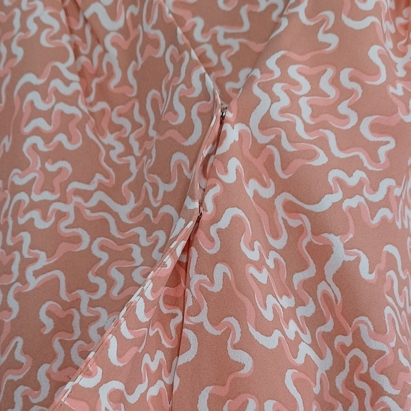 Halogen Abstract Print Sz 1X Wrap Long Sleeve Blouse - Picture 15 of 16